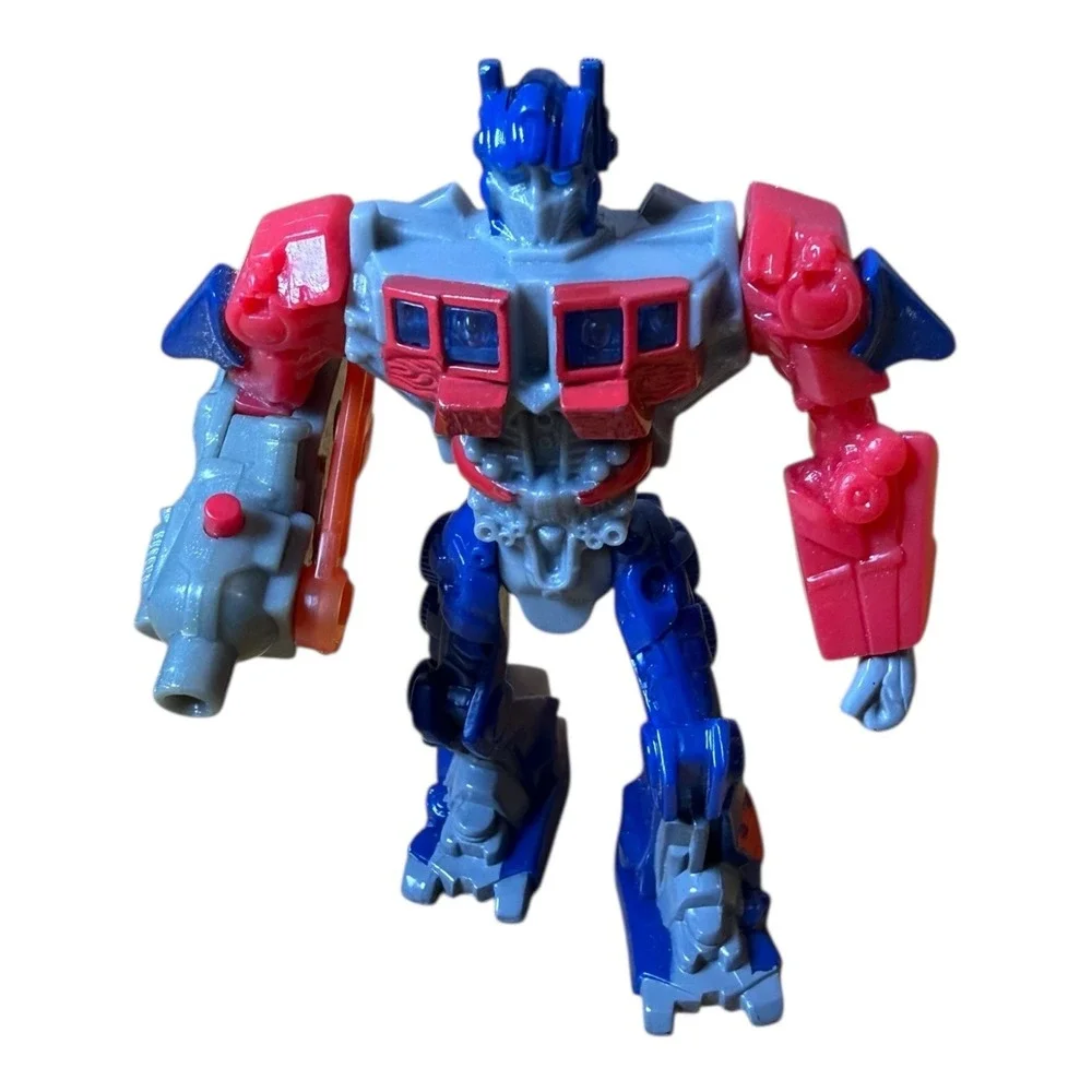 Transformers Optimus Prime Action Figure Blue Red Gray Toy Collectible McDonalds